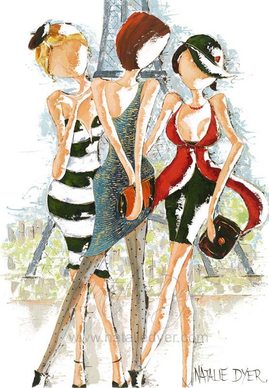 Joie de Vivre, a limited edition fine art print by Natalie Dyer, French Connection series, Sunshine Coast Australia