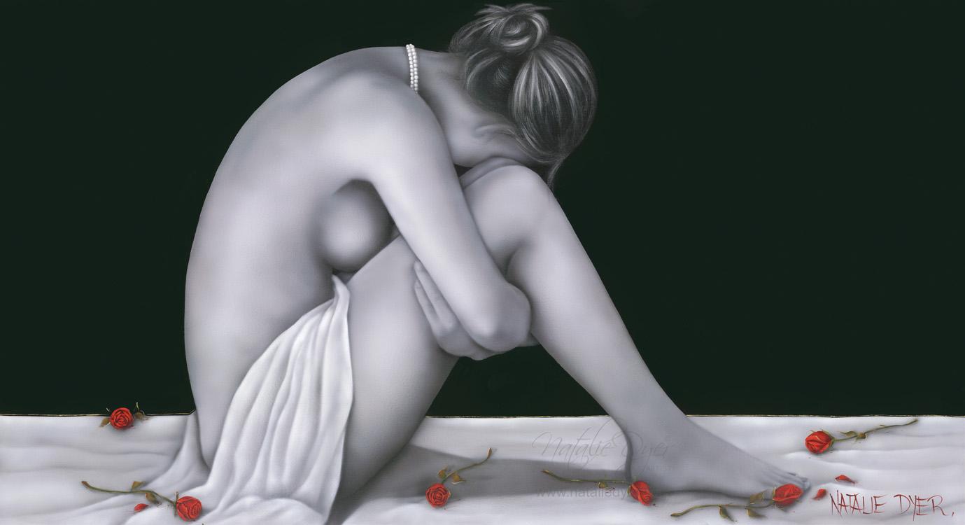 Pearls and Roses, fine art by Natalie Dyer