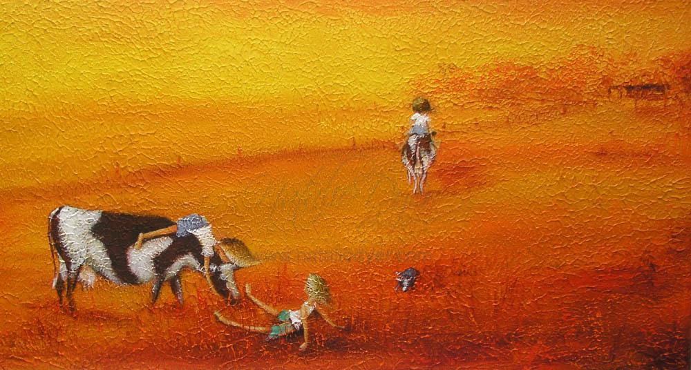 Country Bumpkins, an open edition fine art print by Natalie Dyer, Whimsical series, Sunshine Coast Australia