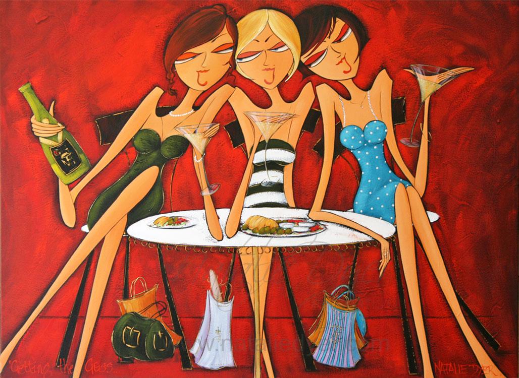 Getting the Goss, an open edition fine art print by Natalie Dyer, Women with Attitude series, Sunshine Coast Australia