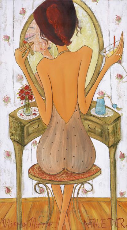 Mirror Mirror, a limited edition fine art print by Natalie Dyer, Women with Attitude series, Sunshine Coast Australia