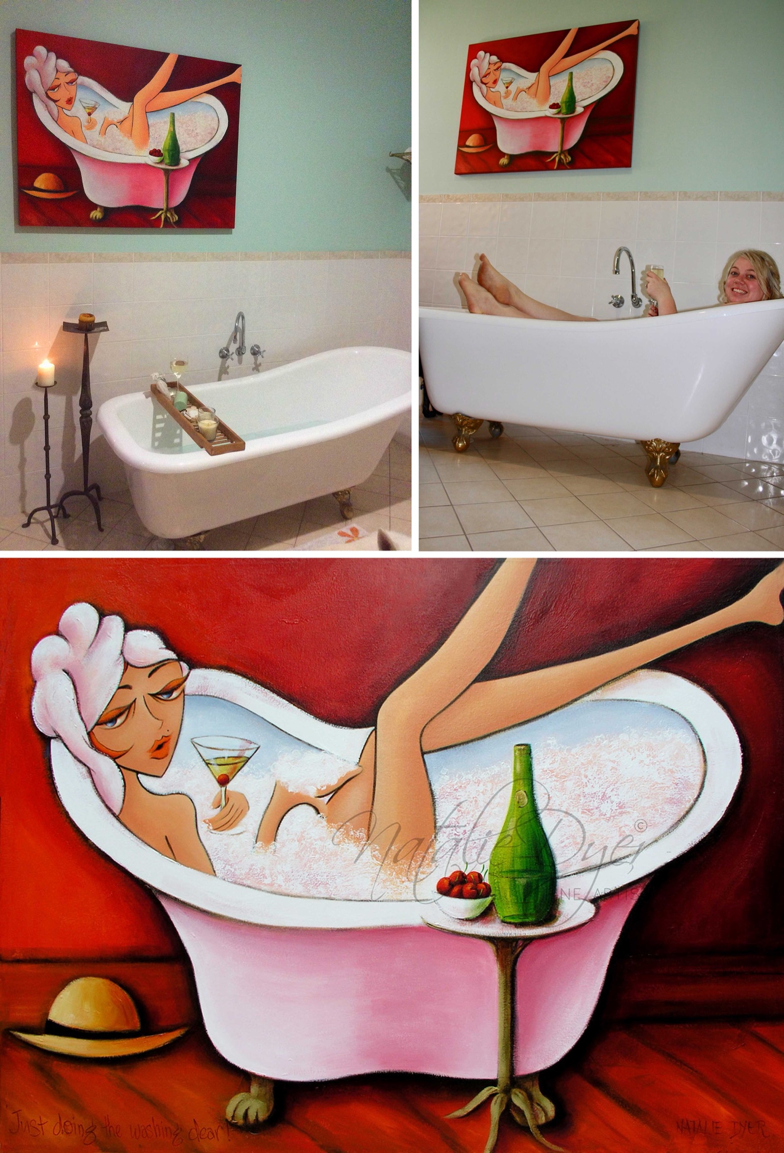 Joie de Vivre hanging in a customer's home