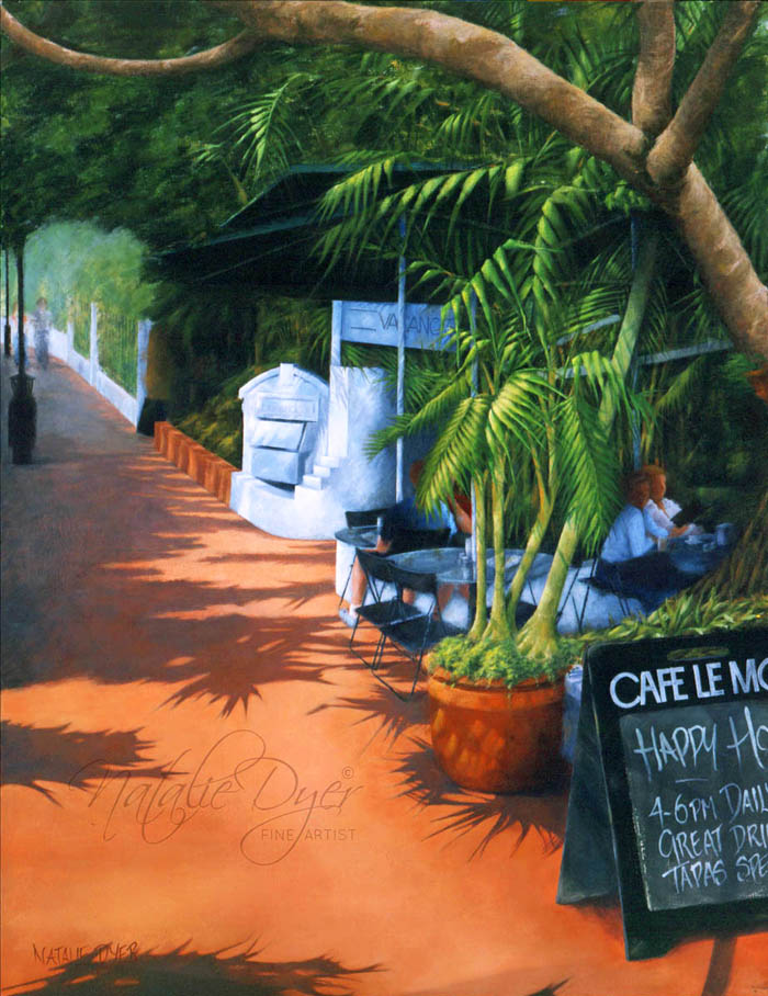On Hastings, an original fine art painting by Natalie Dyer, Scapes, Florals and Fauna series, Sunshine Coast Australia