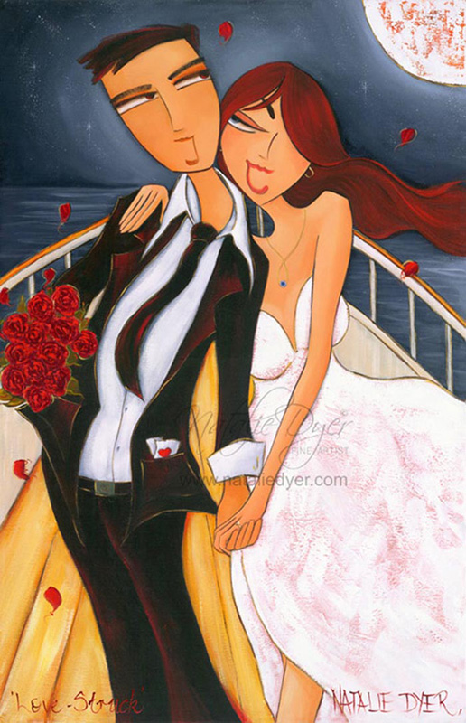 Love Struck, a limited edition fine art print by Natalie Dyer, Whimsical series, Sunshine Coast Australia