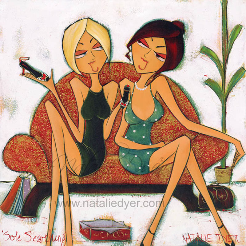Sole Searching, a limited edition fine art print by Natalie Dyer, Women with Attitude series, Sunshine Coast Australia