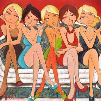 It's a Girl Thing' Women with Attitude series by Natalie Dyer Sunshine Coast Artist